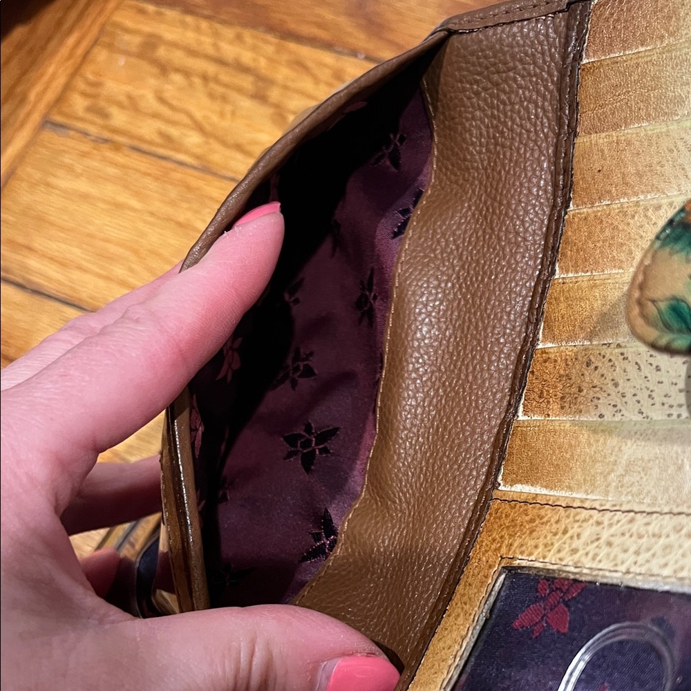 Anuschka Painted Leather Organizer Wallet on a String - Picture 5 of 10